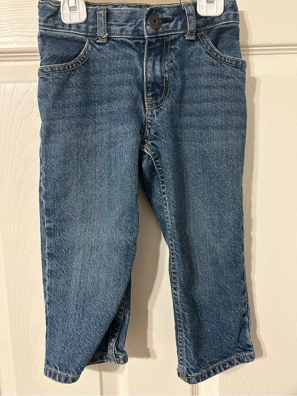Toddler Boys, OshKosh B'gosh, Blue Denim Jeans, Adjustable Waist, 2T